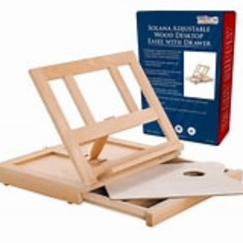 2 portable table easels with art supply storage